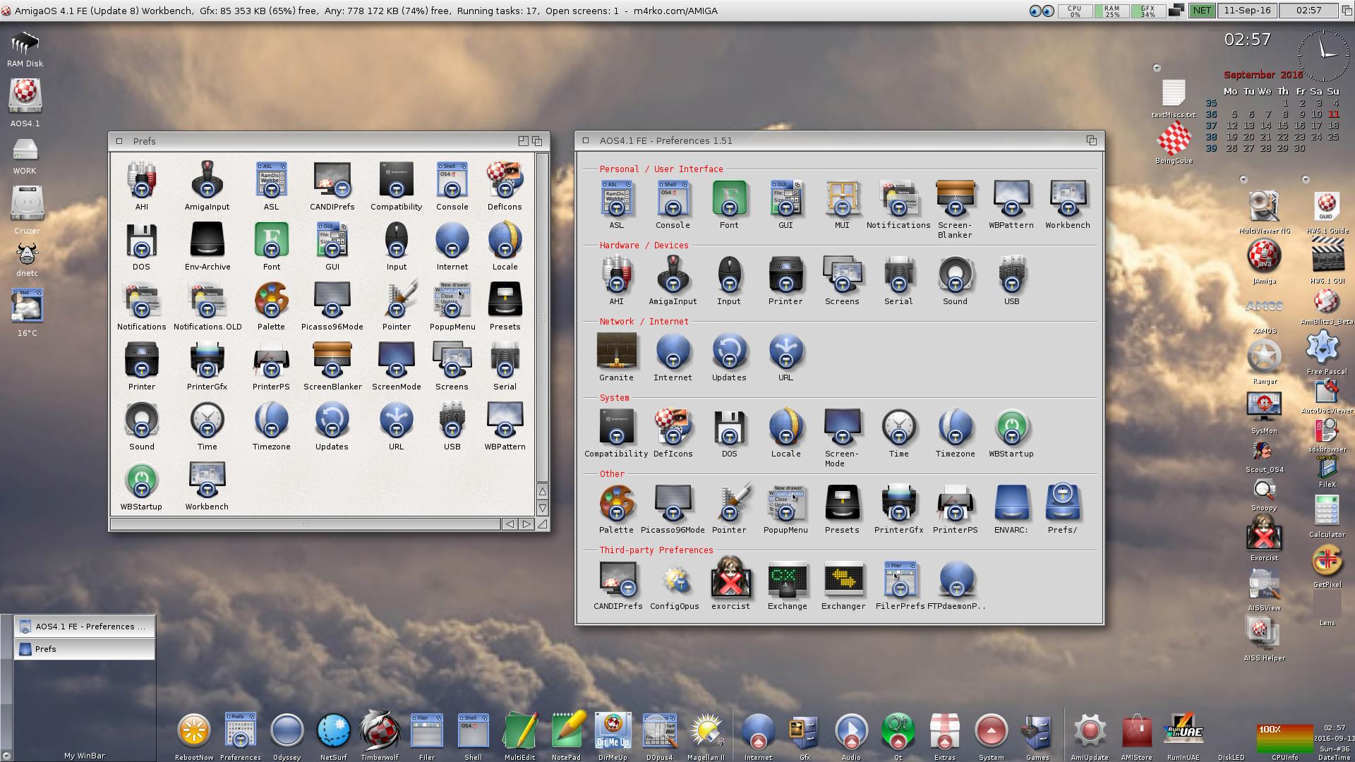 AmigaOS 4.1 Screenshot